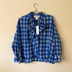 caron callahan daisy blouse / sz- l (fits s, m, l)